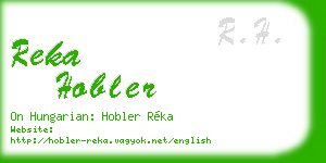 reka hobler business card
